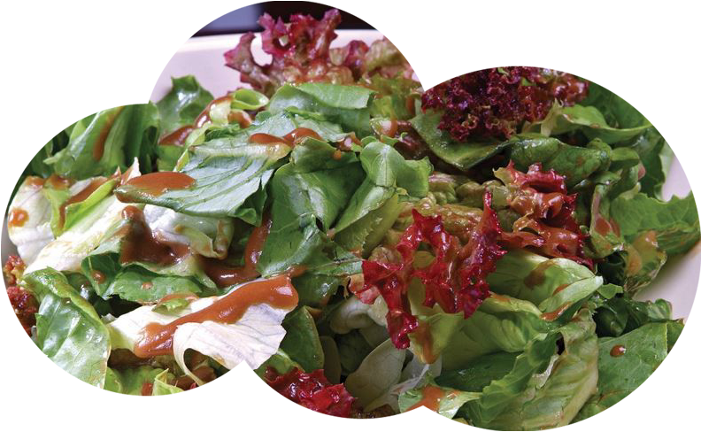Mask-salad - Spinach Salad (792x488), Png Download