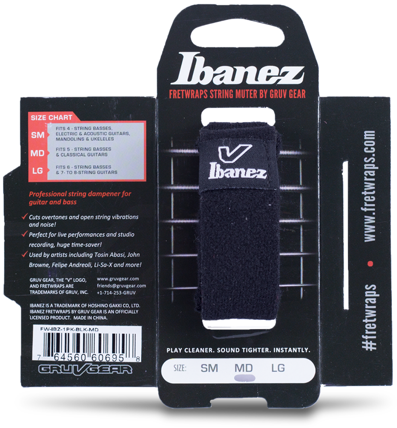 Ibanez Fretwraps - Gruv Gear Fretwrap Lg (1000x1000), Png Download