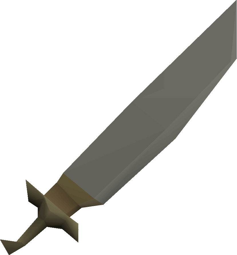 Granite Longsword Detail - Wiki (829x889), Png Download