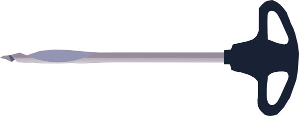 Free Vector Auger Screw Clip Art - Barrena Herramienta Png (600x234), Png Download