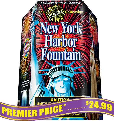 New York Harbor Fountain - Fountain (500x500), Png Download
