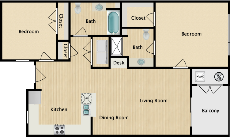 Furnish This Floor Plan - Bradenton (750x750), Png Download