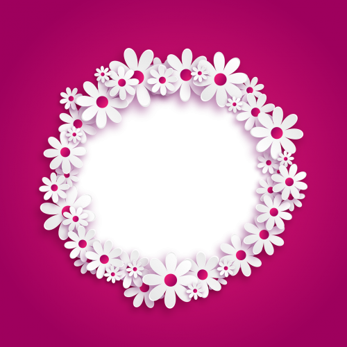 Photo Frame,transparent Background,flowers,march - Logo ...