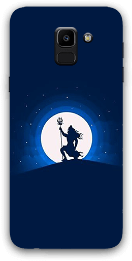Chandramauli Mahadev With Blue Background Samsung J6 - Mobile Phone (600x600), Png Download