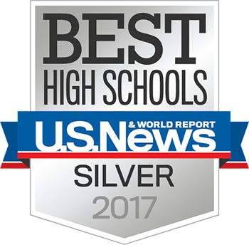Best High Schools U - Best High Schools Us News Silver 2017 (350x344), Png Download