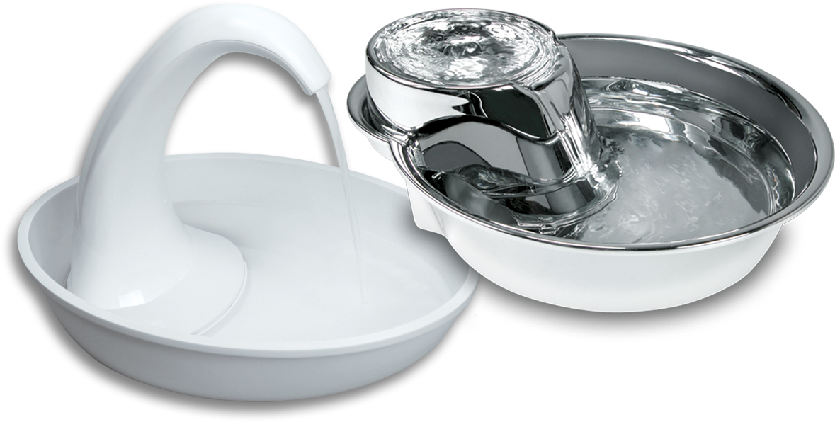 Fountains - Stainless Steel Water Fountains For Pets (1270x668), Png Download