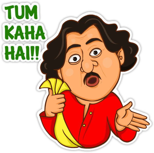 Great Indian Sticker Challenge - Cartoon (600x595), Png Download