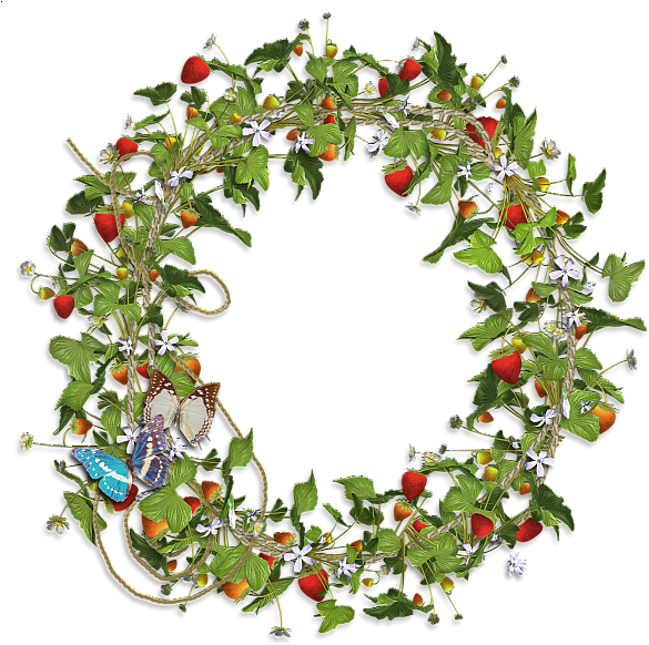 Цветочный Венок Для Фотошопа (600x600), Png Download