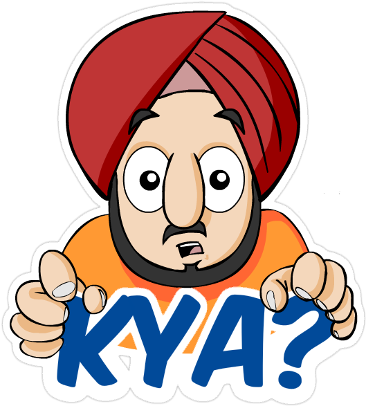 'sarcastic Sardarji' Sticker Pack - Download Hike Stickers Pack (600x600), Png Download