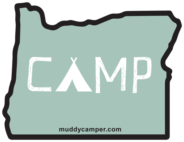 Oregon Camp Sticker - Bumper Sticker For Oregon (600x464), Png Download