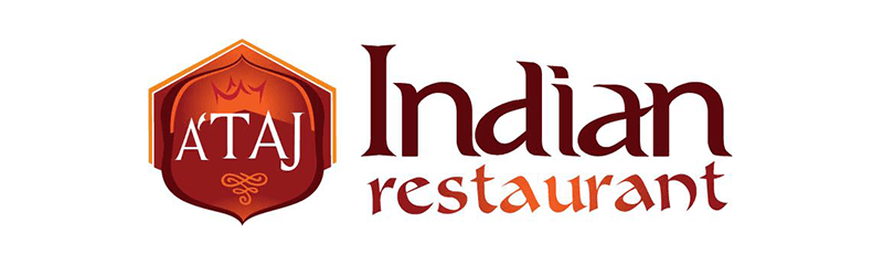 Indian Restaurant Ataj - Taj Restaurant Logo (800x240), Png Download
