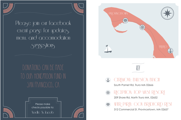 Custom Wedding Invites, Rsvp Cards, And Details In - Whale (1024x464), Png Download