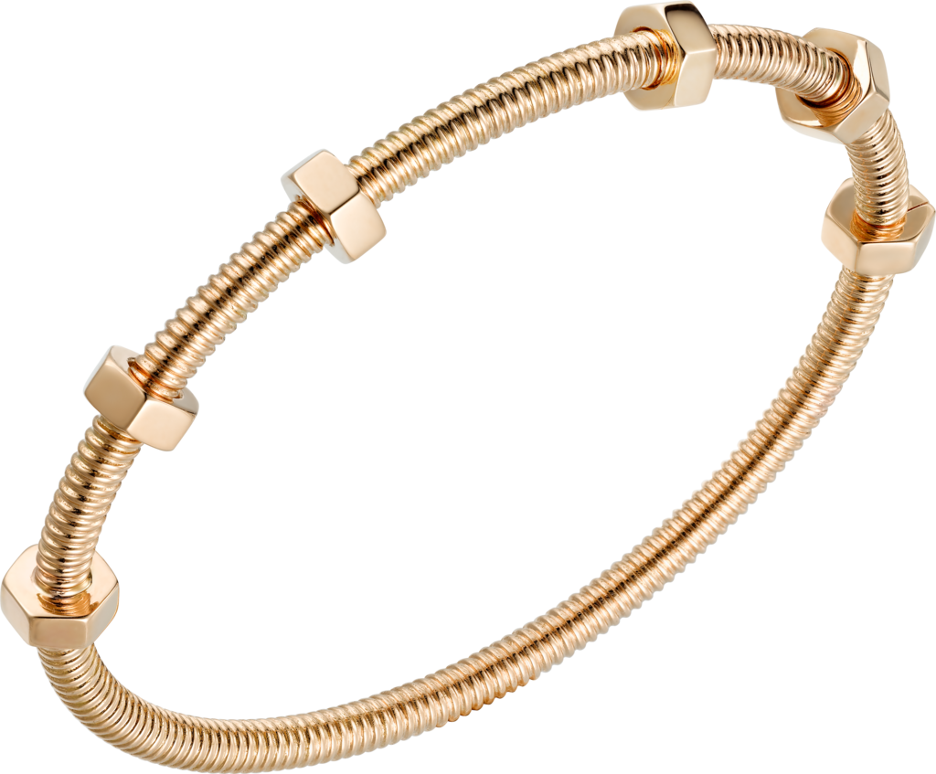 Ecrou De Cartier Braceletpink Gold - Ecrou De Cartier Bracelet Price (1024x847), Png Download