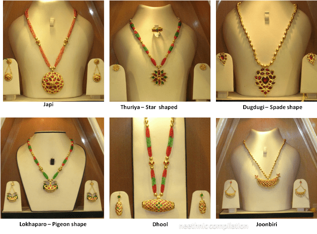 In Assam, Jewelry Is Created By Gold, Silver, Bamboo, - Assamese Ornaments With Name (640x472), Png Download