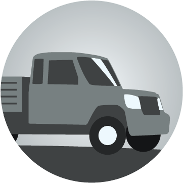 Blowhorn Mini-trucks On Hire In - Pickup Truck (369x369), Png Download