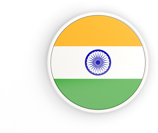 India Flag Round Icon Png (640x480), Png Download