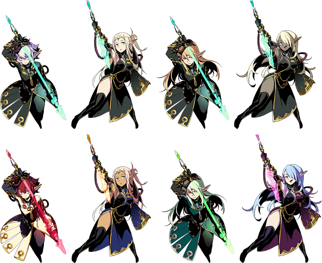 Necromancer - Etrian Odyssey V Class (638x522), Png Download