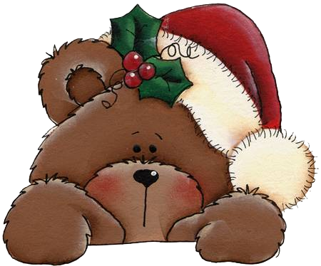 The Three Bears' Christmas - Christmas Teddy Bear Clip Art (450x374), Png Download