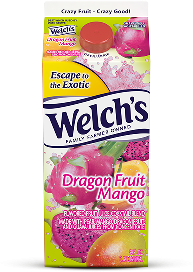 Thumbnail - Welchs Fruit Juice Cocktail Blend, Dragon Fruit Mango (600x600), Png Download
