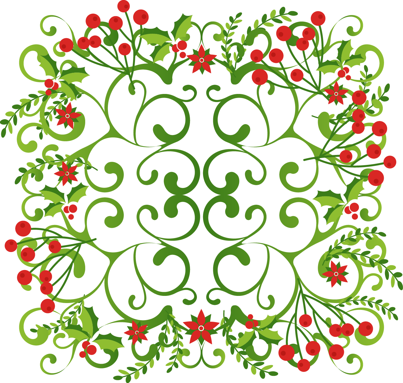 Vector Floral Decorative Shading - Vector Graphics (1296x1231), Png Download