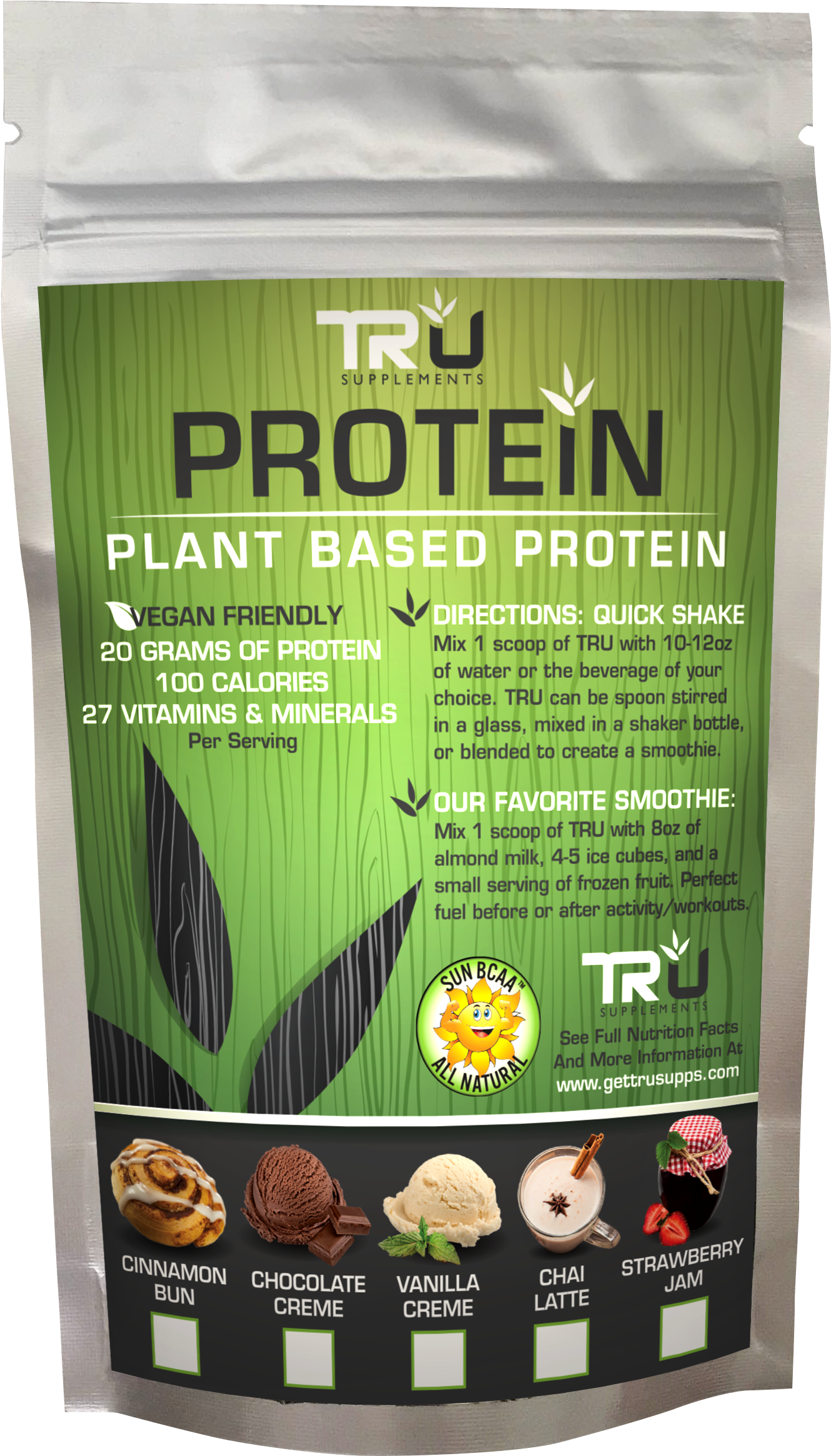 Tru Protein Dessert Sampler Kit 2 Flavors - Tru Supplements Tru Protein Blueberry Muffin - 25 Serving (2448x2448), Png Download