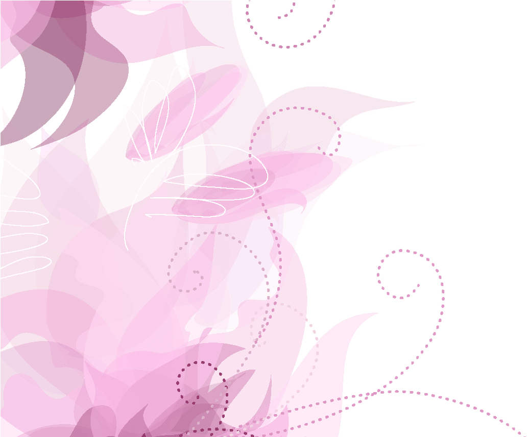 Cute Pink Floral Decoration Transparent Png Clipart - Clip Art (1368x855), Png Download