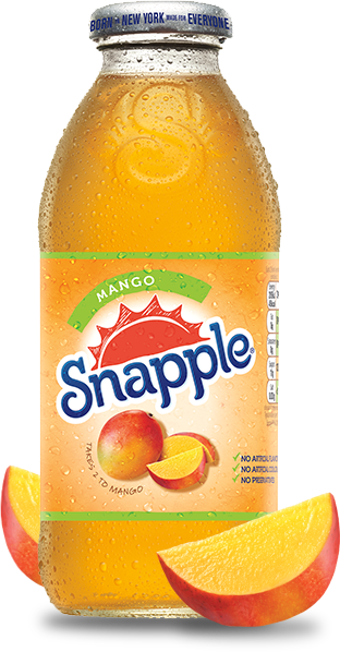 Mango Madness - Snapple Drink (312x598), Png Download