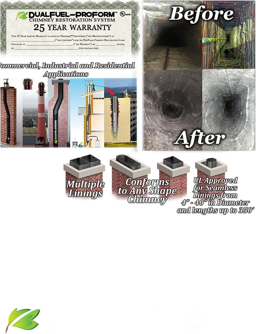 Introduction - Proform Chimney Restoration (866x1121), Png Download