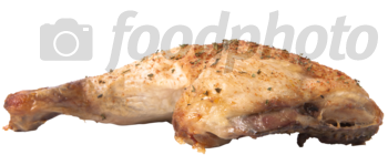 Chicken, Broiler, Leg, Meat And Skin, Roasted, Transparent - Chicken Thighs (536x357), Png Download