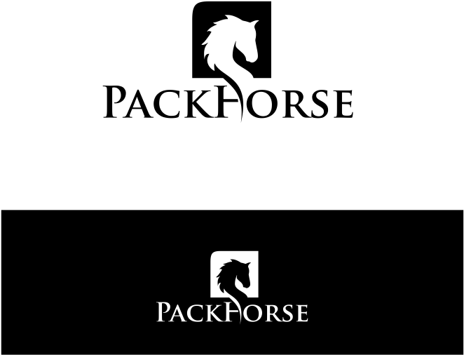 Logo Design By Stynxdylan For Packhorse - Horse Text Logo (661x657), Png Download