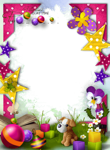 Birthday Frames - Frame For Kids (360x490), Png Download