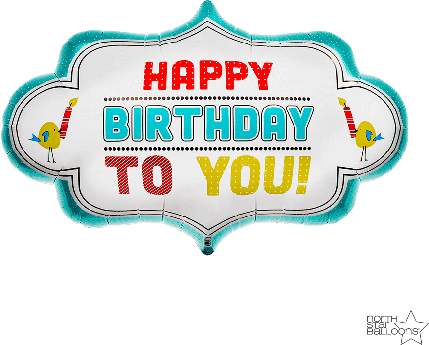 Birthday Dotty Frame 28 In* (1000x1000), Png Download
