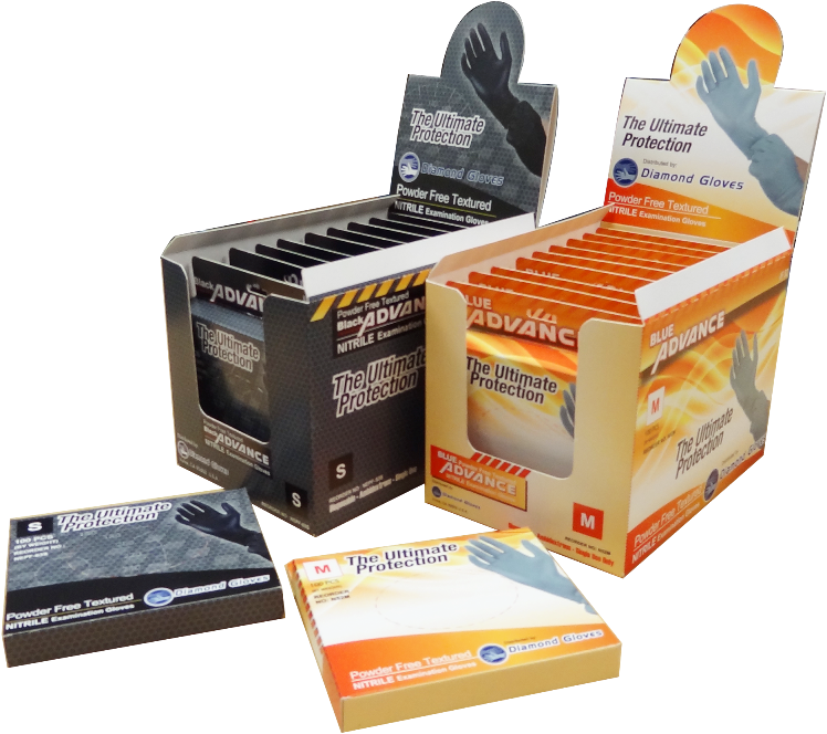 Custom Retailer Glove Boxes Printing - Carton (768x708), Png Download