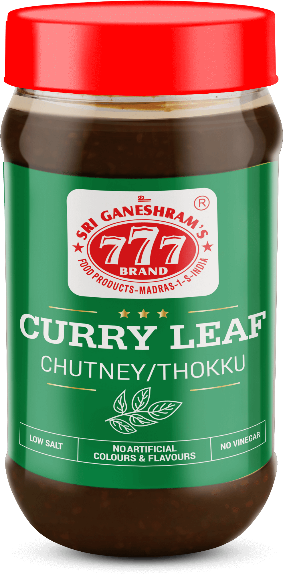 Curry Leaf Thokku Chutney Paste - 777 Madras Sambar Powder 100gms (1474x2348), Png Download
