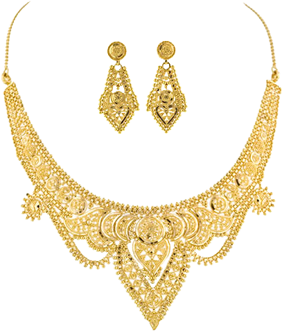 Read More - Golden Jewellery In Ladies Png (500x500), Png Download