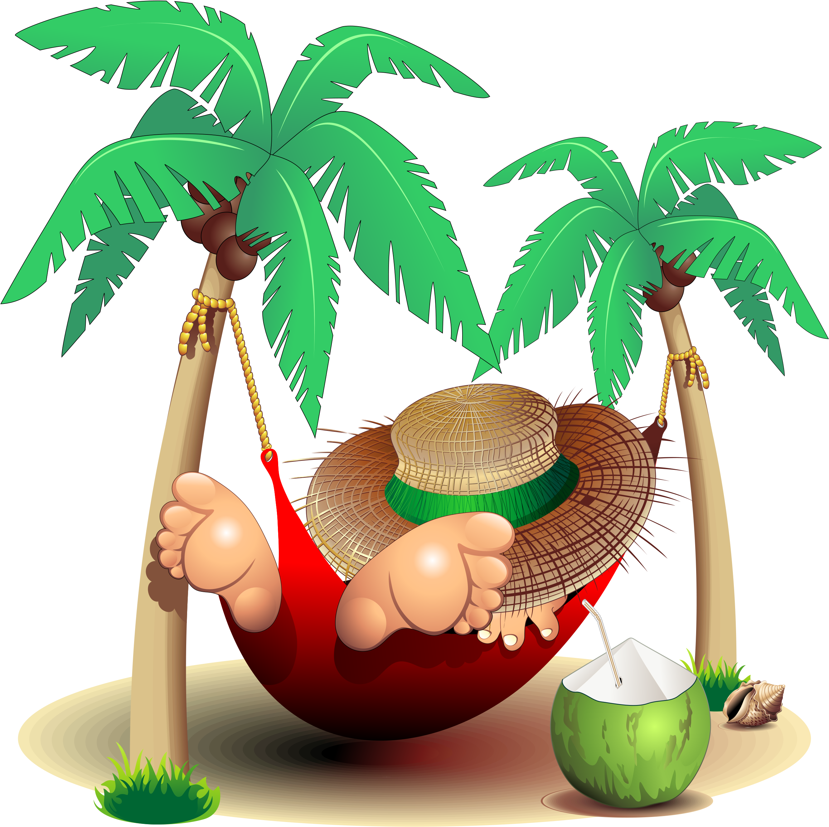 Plants Clipart Coconut Tree - Holiday Design T Shirts (3000x3000), Png Download