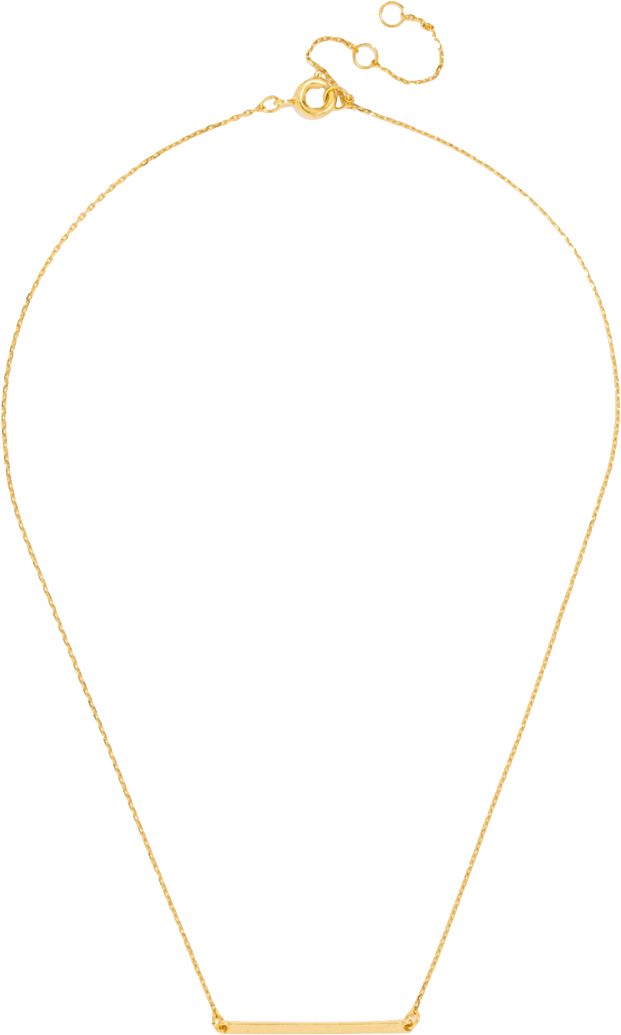 Bauble Bar Slim Bar Pendant Necklace - Necklace (895x1471), Png Download