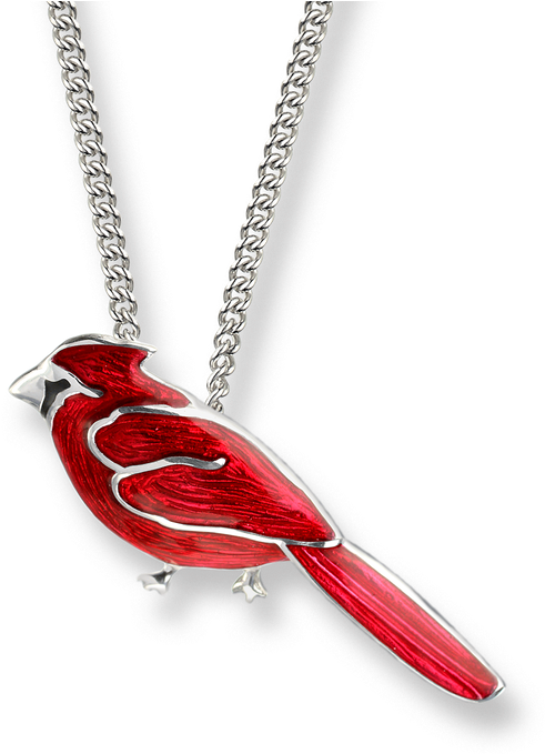 Nicole Barr Designs Sterling Silver Cardinal Necklace - Cardinal Necklace (800x800), Png Download