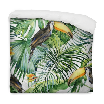 Tropical Leaves, Dense Jungle - Watercolor Illustration Free Jungle (400x400), Png Download