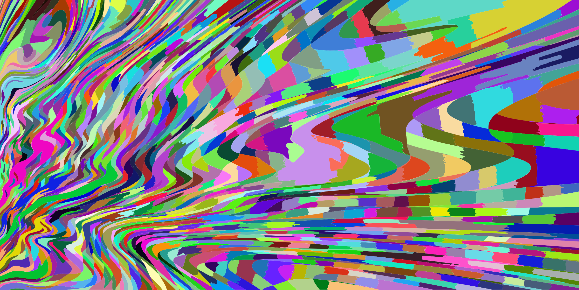 Big Image - Prismatic Abstract Clip Art (2400x1201), Png Download