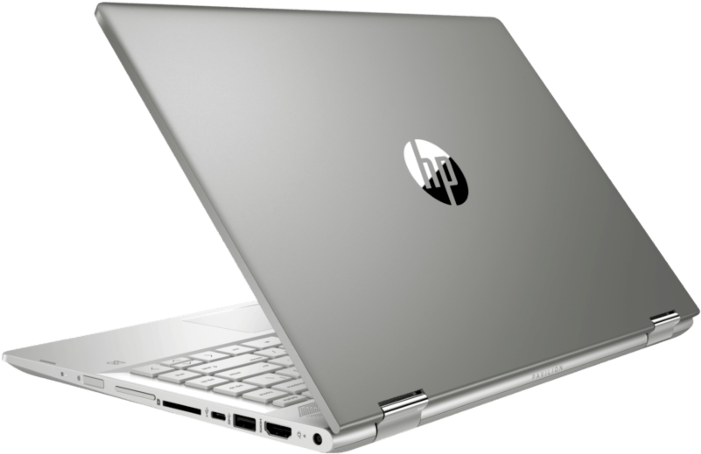 Left Rear Facing - Hp Pavilion X360 Silver (700x525), Png Download