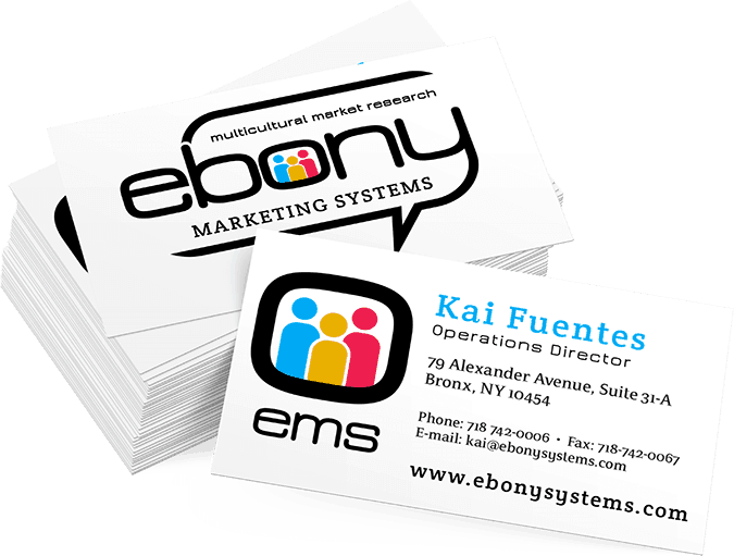 Ebonycards - Market Research Business Card (675x511), Png Download