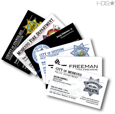 Custom Business Cards Design - Modesto Police Badge (500x500), Png Download