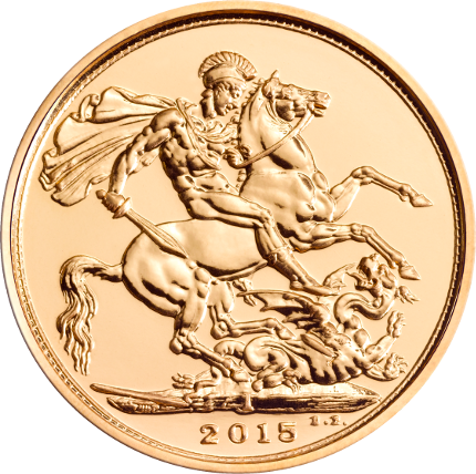 Gold Sovereign Indien 2016 (430x428), Png Download