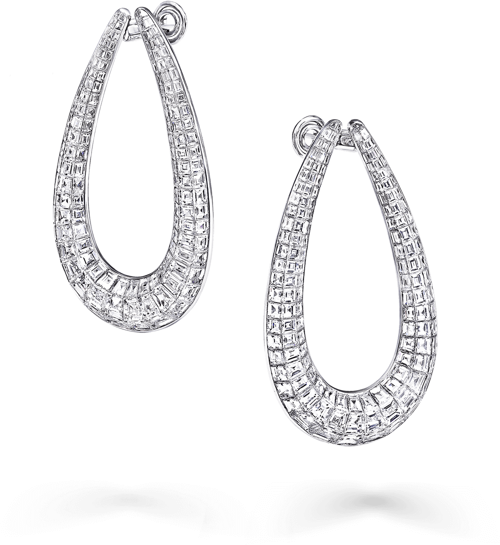 Diamond Earrings - Graff Diamonds (1634x1634), Png Download