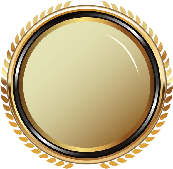 Gold - Badge Png (600x587), Png Download