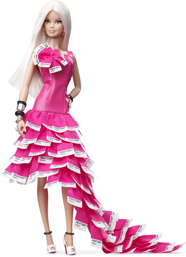 Pantone Barbie - Barbie Pantone (640x950), Png Download