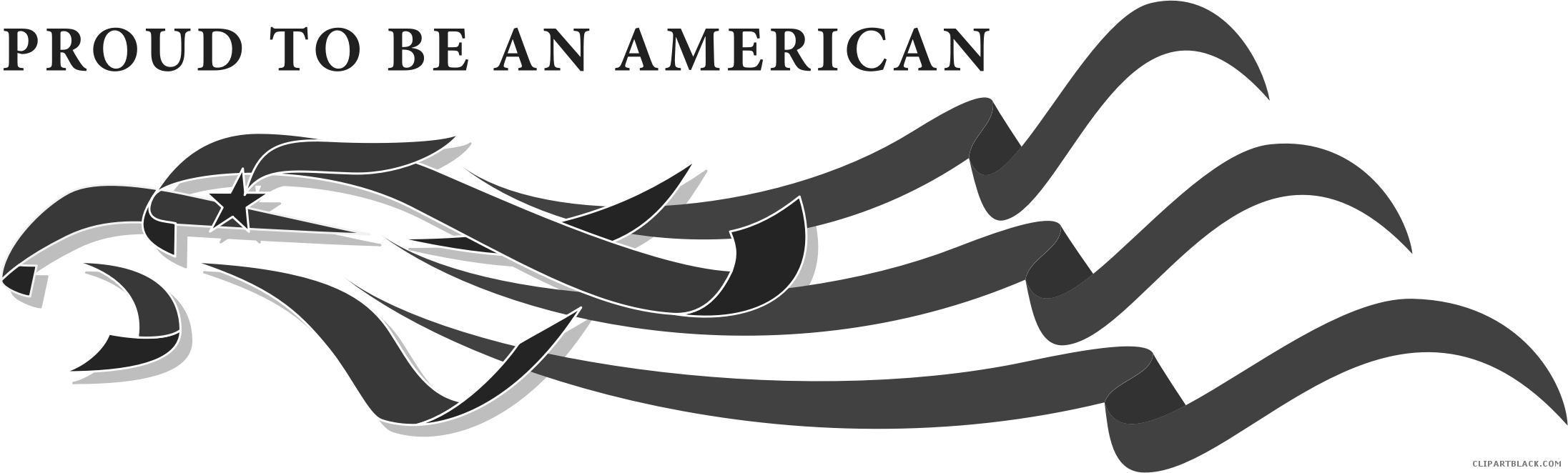 American Eagle Clipartblack Com Animal Free Images - Proud To Be An American Mug (2193x662), Png Download
