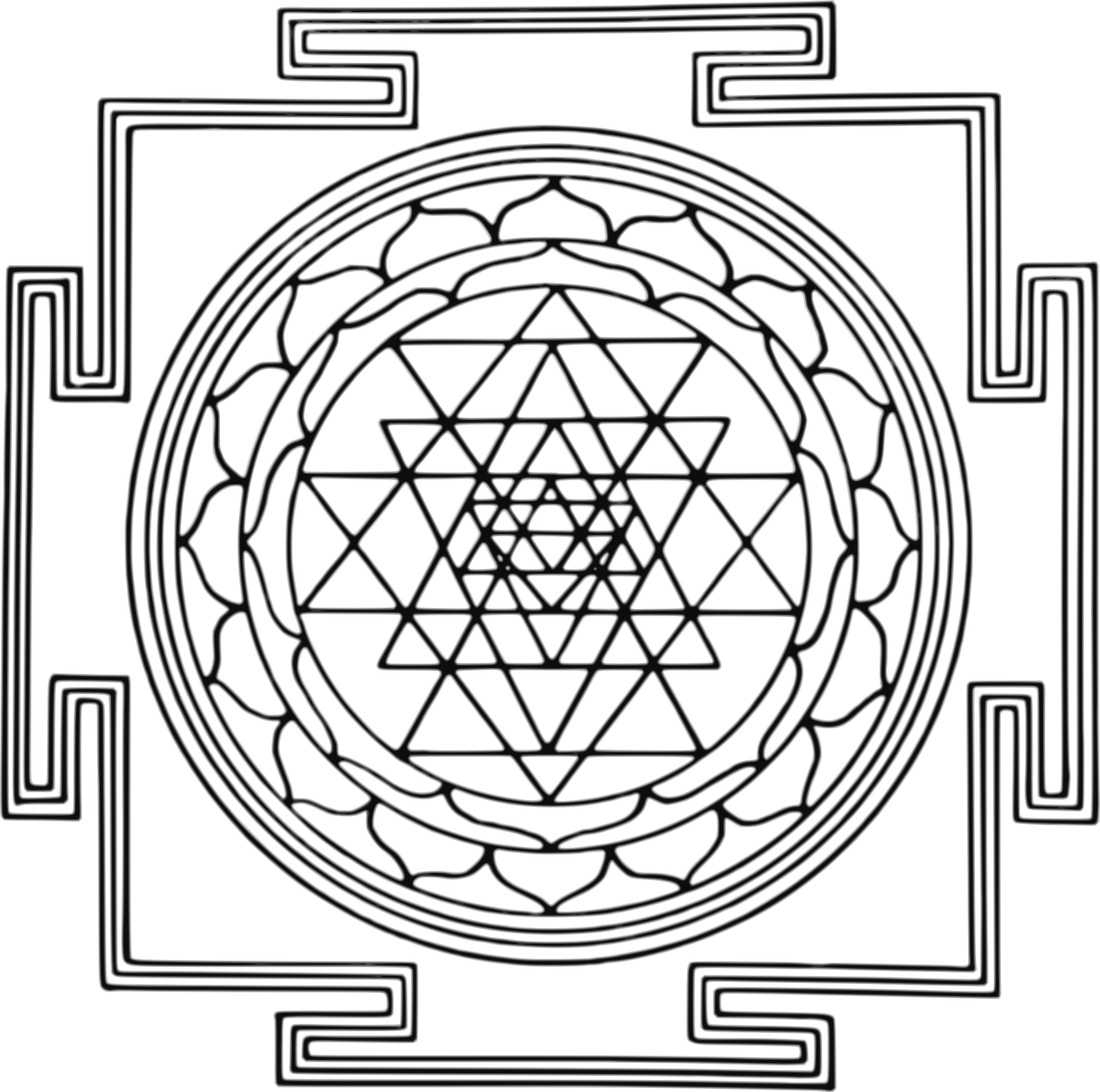 Open - Sri Yantra (2000x1985), Png Download