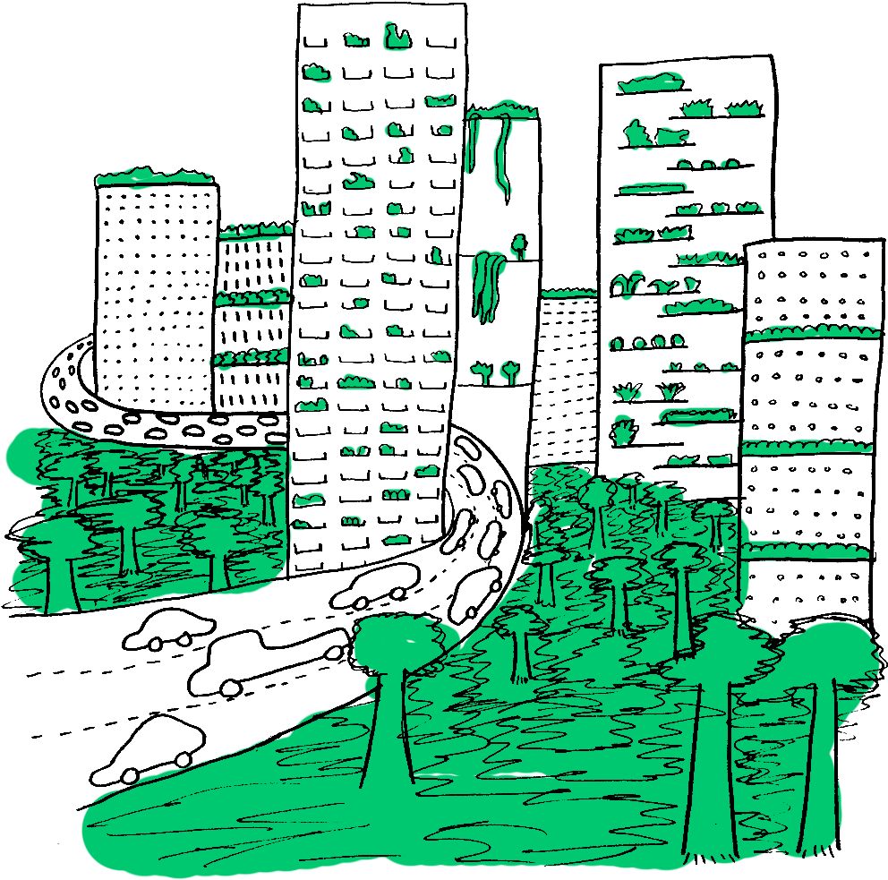 By Talon Abernathy - City (1000x1000), Png Download